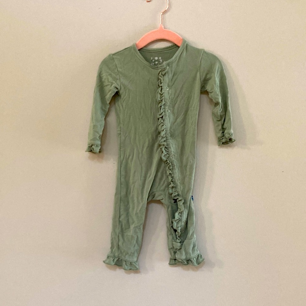 Kickee Pants coverall in Sage size 3-6 months